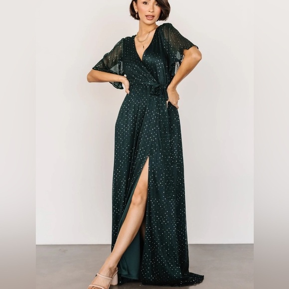 Baltic born Grace Sparkle Gown in Emerald prom event wedding fairy whimsical - Picture 9 of 9